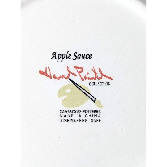 Cambridge Potteries Apple Sauce Soup Bowl Vegetable Serve Ware Hand Painted 9-in - Picture 5 of 5